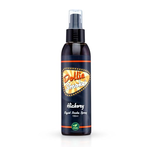 Dollie Hickory Liquid Smoke Spray 150ml - Flüssigrauch Vegan, verleiht Ihren Gerichten ein authentisches Raucharoma und einen rauchigen Grillgeschmack von Dollie Sauce