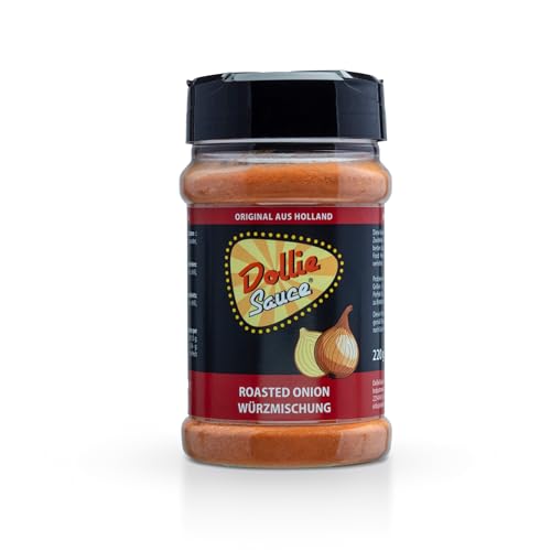 Dollie Roasted Onion Gewürz Grillgewürz 220g Gewürzmischung - perfekt für Fleisch, gegrilltes, Hackfleisch,Burger, Kartoffelgerichte, Gemüse & Dips von Dollie Sauce