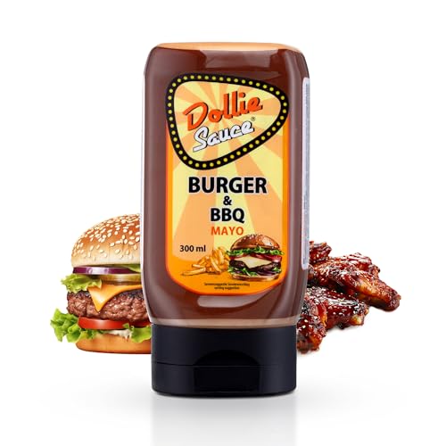 Dollie Sauce Burger + BBQ Mayo - Holländische Sauce,Perfekt für Burger,BBQ, Grillen, Sandwich, Hot Dogs, Dippen, 300ml von Dollie Sauce