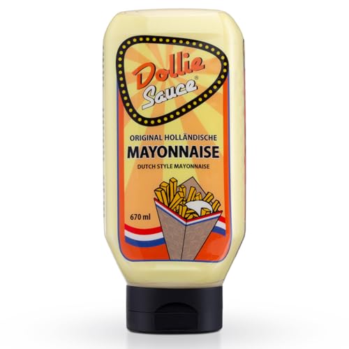 Dollie Sauce Dutch Style Mayonnaise | Original Holländische Mayo | Satte 670ml | Mayo wie in Holland am Imbiss | Einfach Megalecker von Dollie Sauce