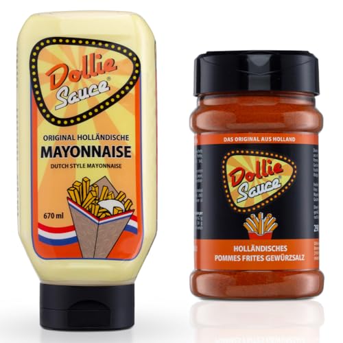 Dollie Sauce Holland Pommes Frites Set - Fritten wie in Holland mit Mayo und Gewürz von Dollie Sauce