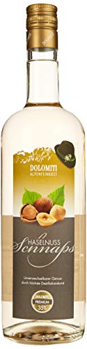 DOLOMITI Haselnuss Schnaps 35% vol. | Haselnussschnaps | milder Haselnussschnaps | 1 x 1 Liter von Dolomiti