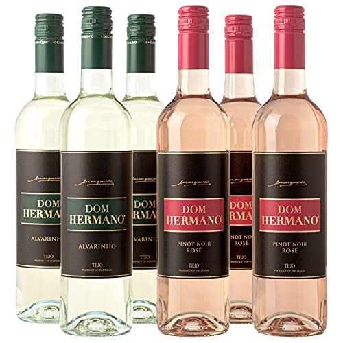 Dom Hermano - Probierpaket - 3x Flaschen Weißwein - 3x Flaschen Roséweine - (6 x 0,75l) - Wein Geschenk - Portugiesischer Wein - IGP Tejo von Dom Hermano Margaride's