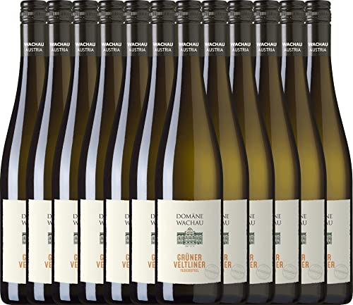 Grüner Veltliner Federspiel Terrassen von Domäne Wachau - Weißwein 12 x 0,75l VINELLO - 12er - Weinpaket inkl. kostenlosem VINELLO.weinausgießer von Domäne Wachau