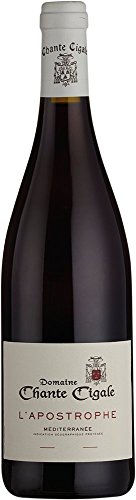 Domaine Chante Cigale L’Apostrophe Rouge, Pays de Méditerranée (Case of 6x75cl) Frankreich/Châteauneuf-du-Pape, Rotwein (GRAPE GRENACHE 70%, CINSAULT 20%, SYRAH 10%) von Domaine Chante Cigale