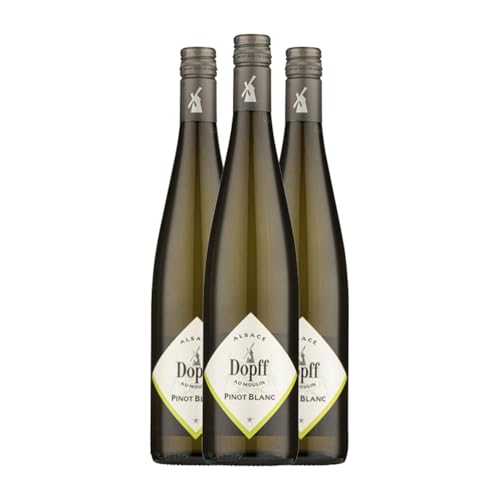 Dopff au Molin Blanco Weißburgunder Alsace 75 cl Weißwein (Karton mit 3 Flaschen von 75 cl) von Domaine Dopff au Molin