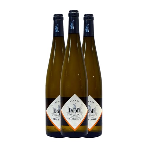 Dopff au Molin Riesling Alsace 75 cl Weißwein (Karton mit 3 Flaschen von 75 cl) von Domaine Dopff au Molin