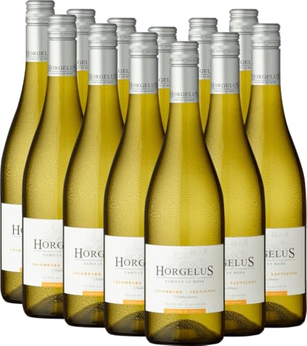 Horgelus Blanc Côtes de Gascogne Domaine Horgelus Weißwein 12 x 0,75l VINELLO - 12 x Weinpaket inkl. kostenlosem VINELLO.weinausgießer von Domaine Horgelus