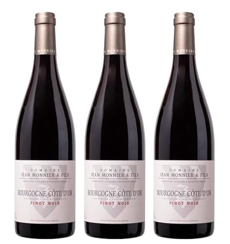 3x 0,75l - 2021er - Domaine Jean Monnier & Fils - Pinot Noir - Bourgogne Côte d'Or A.O.P. - Burgund - Frankreich - Rotwein trocken von Domaine Jean Monnier & Fils