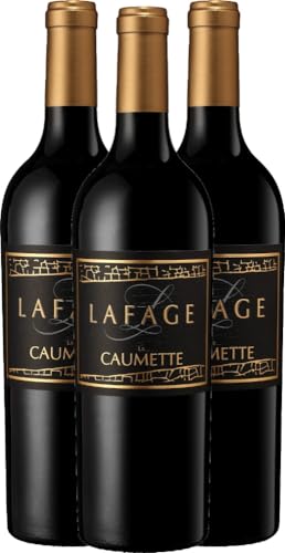 La Caumette Domaine Lafage Rotwein 3 x 0,75l VINELLO - 3 x Weinpaket inkl. kostenlosem VINELLO.weinausgießer von Domaine Lafage