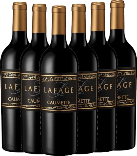 La Caumette Domaine Lafage Rotwein 6 x 0,75l VINELLO - 6 x Weinpaket inkl. kostenlosem VINELLO.weinausgießer von Domaine Lafage