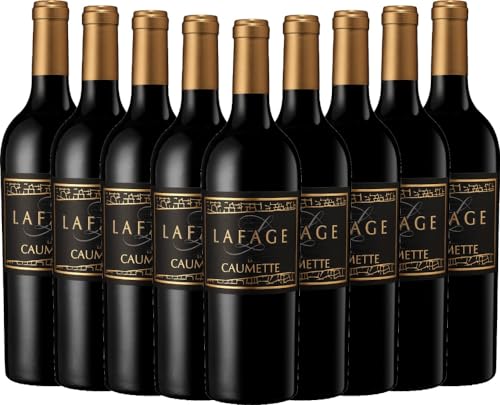 La Caumette Domaine Lafage Rotwein 9 x 0,75l VINELLO - 9 x Weinpaket inkl. kostenlosem VINELLO.weinausgießer von Domaine Lafage