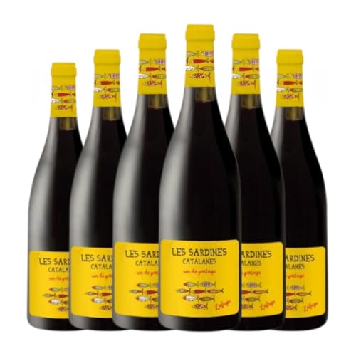 Lafage Les Sardines Catalanes Tinto Vin de Pays Côtes Catalanes Jung 75 cl Rotwein (Karton mit 6 Flaschen von 75 cl) von Domaine Lafage