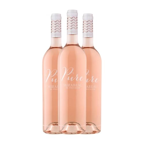 Le Mirabeau Pure Côtes de Provence 75 cl Rosé Sekt (Karton mit 3 Flaschen von 75 cl) von Domaine Le Mirabeau