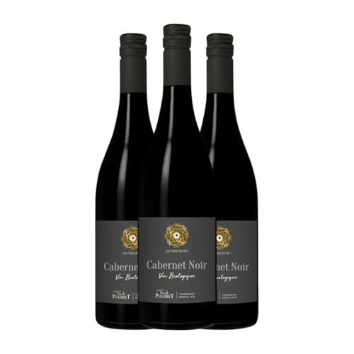 Domaine Pugibet Piwi Cabernet Vin de Pays Languedoc 75 cl Rotwein (Karton mit 3 Flaschen von 75 cl) von Domaine Pugibet