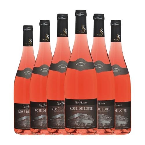 Saget La Perrière Guy Rosé de Loire 75 cl Rosé-Wein (Karton mit 6 Flaschen von 75 cl) von Domaine Saget - Saget La Perrière