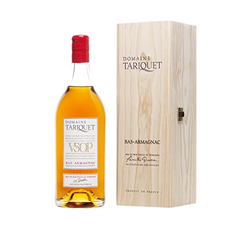 VSOP Magnum 1,5l 40% in Holzkiste Domaine Tariquet Bas-Armagnac AOC (weich) aus Frankreich/Gascogne von Domaine Tariquet