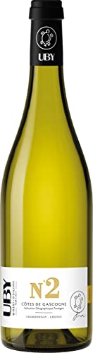 Domaine Uby Uby No. 2 Chardonnay Chenin Côtes de Gascogne IGP 2023 (1 x 0.75 l) von Domaine Uby