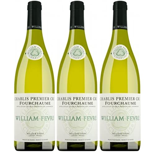 William Fèvre Fourchaume Chablis Premier Cru Weißwein französischer Wein trocken AOC Frankreich I Versanel Paket (3 Flaschen) von Domaine William Fèvre