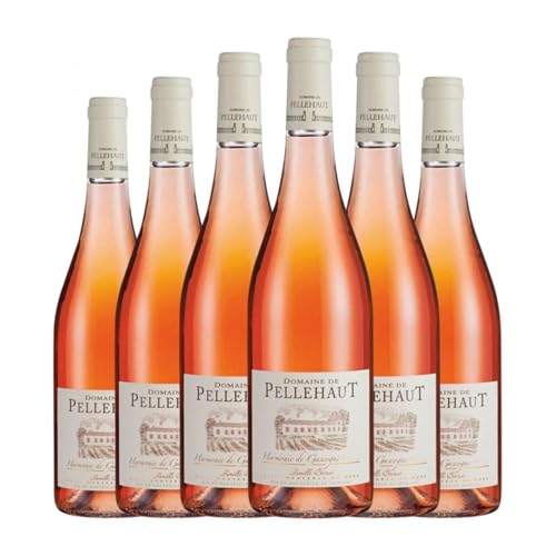 Domaine de Pellehaut Béraut Harmonie Rosé Vin de Pays Côtes de Gascogne 75 cl Rosé-Wein (Karton mit 6 Flaschen von 75 cl) von Domaine de Pellehaut - Famille Béraut