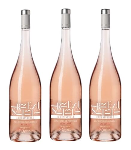 3x 1,5l - 2022er - Domaine de la Croix - Irresistible - Rosé - Cru Classé - MAGNUM - Côtes de Provence A.O.P. - Frankreich - Roséwein trocken von Domaine de la Croix