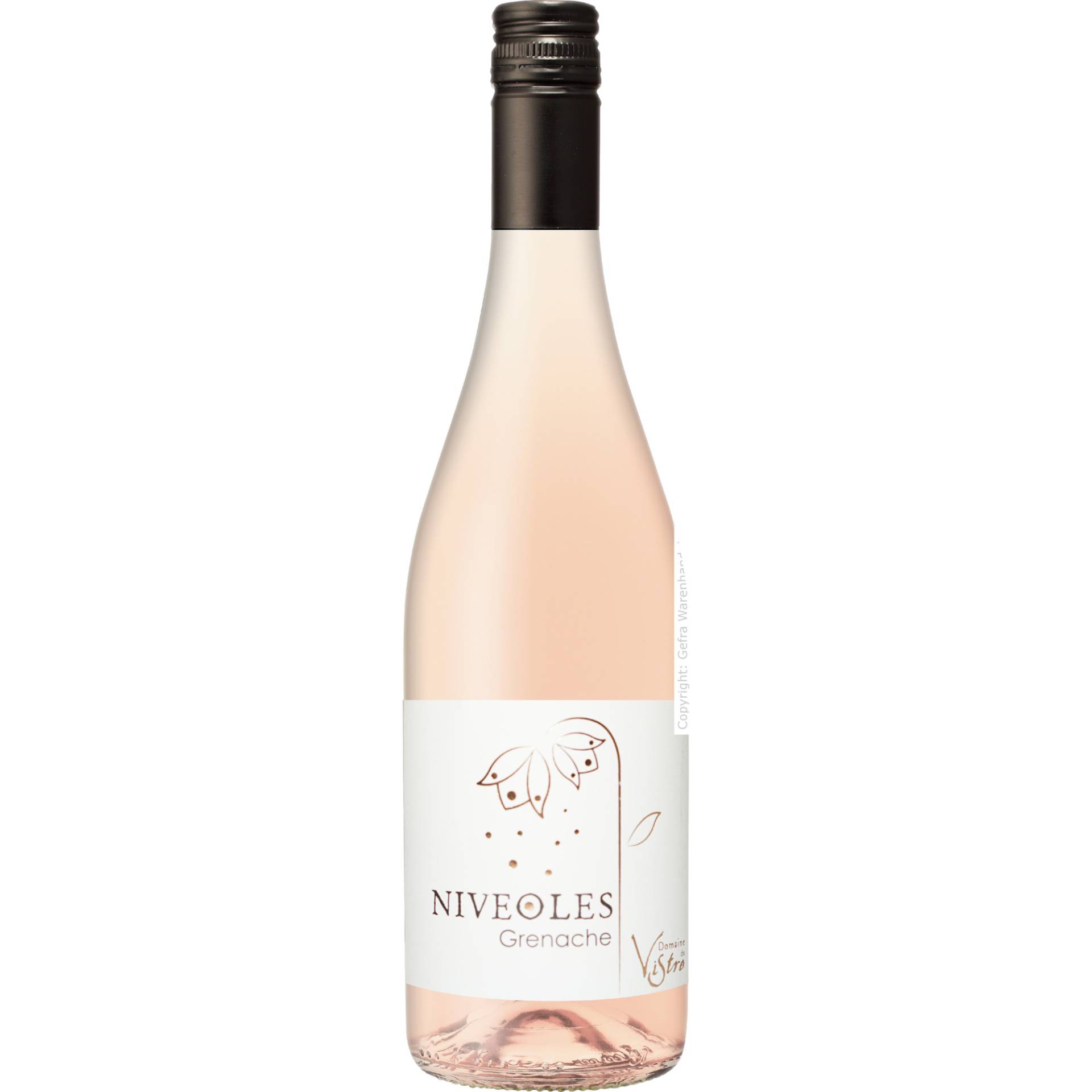 Domaine du Vistre Niveoles Grenache Rosé, Gard IGP, Languedoc-Roussillon, 2023, Roséwein von Domaine du Vistre - 212, Chemin de la Vistrenque, 30600 Vauvert, Frankreich