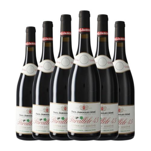 Paul Jaboulet Aîné Parallèle 45 Côtes du Rhône 75 cl Rotwein (Karton mit 6 Flaschen von 75 cl) von Domaines Paul Jaboulet Aîné