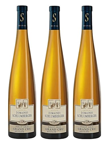 3x 0,75l - 2021er - Domaines Schlumberger - Pinot Gris - Grand Cru Kessler - Alsace Grand Cru A.O.P. - Elsass - Frankreich - Weißwein trocken von Domaines Schlumberger