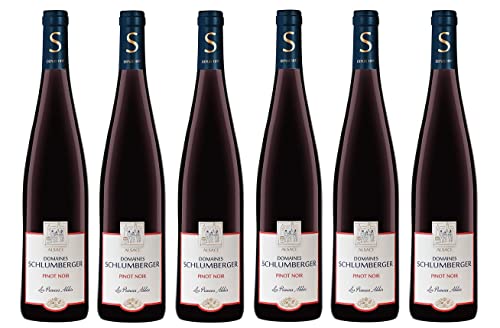 6x 0,75l - 2019er - Domaines Schlumberger - Les Princes Abbés - Pinot Noir - Alsace A.O.P. - Elsass - Frankreich - Rotwein trocken von Domaines Schlumberger