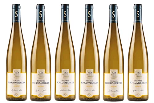 6x 0,75l - 2022er - Domaines Schlumberger - Les Princes Abbés - Muscat - Alsace A.O.P. - Elsass - Frankreich - Weißwein trocken von Domaines Schlumberger