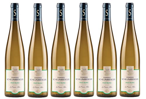 6x 0,75l - Domaines Schlumberger - Les Princes Abbés - Pinot Blanc - Alsace A.O.P. - Elsass - Frankreich - Weißwein trocken von Domaines Schlumberger