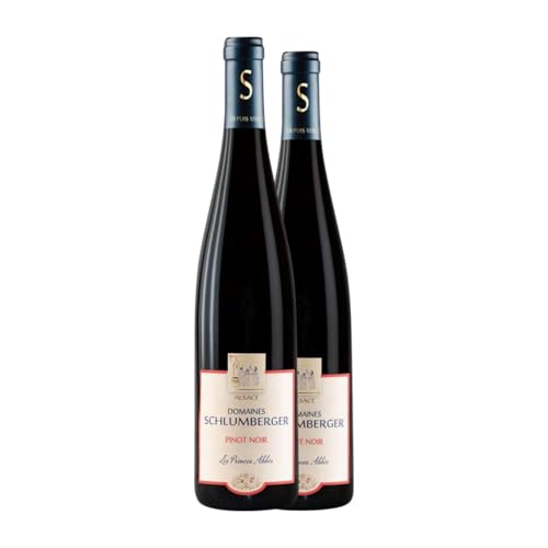 Schlumberger Les Princes Abbés Spätburgunder Alsace 75 cl Rotwein (Karton mit 2 Flaschen von 75 cl) von Domaines Schlumberger