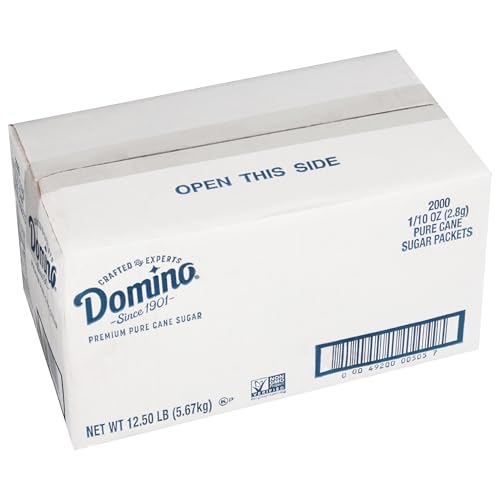 Domino Sugar Packets, 0.1 Ounce (Pack of 2000) by Domino von Domino