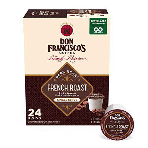 Don Francisco's French Dark Roast (24 Stück) Kaffeepads, kompatibel mit Keurig K-Cup Brauern von Don Francisco's