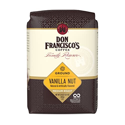 Don Francisco's Gemahlener Kaffee mit Vanillenussgeschmack, mittelgroß, geröstet, 590 ml Beutel von Don Francisco's