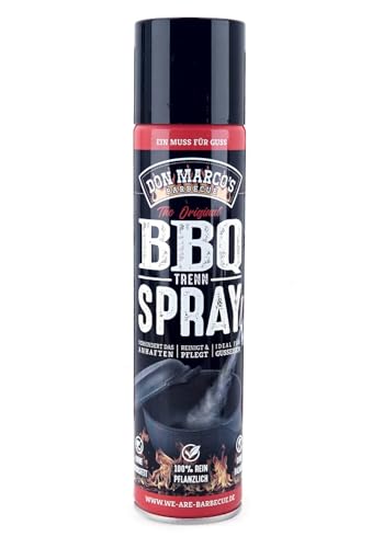 Don Marco's BBQ Trennspray | Non-Stick Antihaftspray zur einfachen Reinigung und Pflege von Grill, Gusseisen & Plancha | 100% Natürlich | Großer Sprühbereich | 300 ml von DON MARCO'S BARBECUE