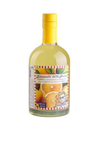 Don Melo Limoncello della Nonna – 500ml Zitronenlikör 25% vol. - aus italienischen Zitronen, vegan & ohne künstliche Zusatzstoffe - aromatischer Likör, ideal als Aperitiv oder Digestiv von Don Melo