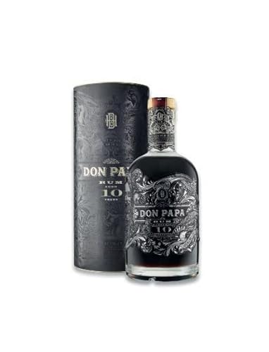 Don Papa Rum 10 Jahre 0,7l (43% Vol) mit Geschenkverpackung Ruhm Ron Spirituose Bar Cocktail Longdrink Rarität- [Enthält Sulfite] von Don Papa Rum-Don Papa Rum