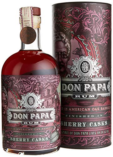 Don Papa Sherry Cask Premium Rum Limitierte Edition Gereift in Ex - Bourbon und Sherry Fässern 45% Vol. 700ML von Don Papa
