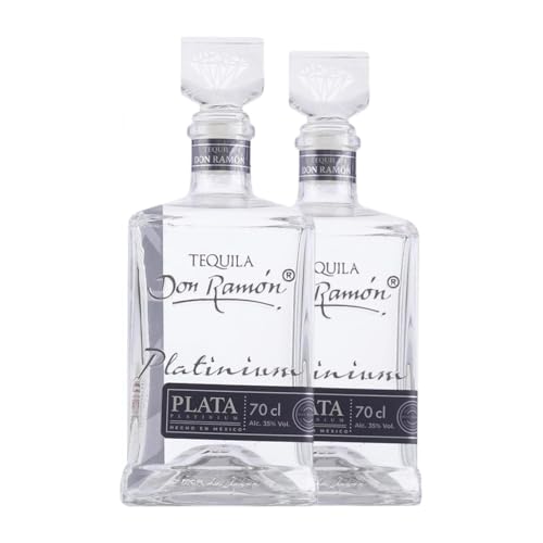 Tequila Don Ramon Platinium Plata 70 cl (Karton mit 2 Flaschen von 70 cl) von Don Ramon