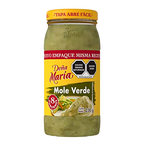 Grüne Mole-Sauce aus Mexiko, Glas 230g - Mole DOÑA MARIA Verde 230g von Dona Maria