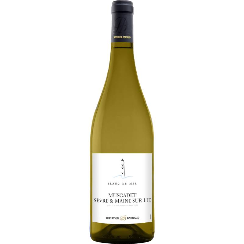 Blanc de Mers Muscadet, Muscadet Sèvre et Maine sur Lie AOP, Loire, 2023, Weißwein von Donatien Bahuaud , St-Hilaire St-Florent, France mis en bouteille à F44430 Le Landreau