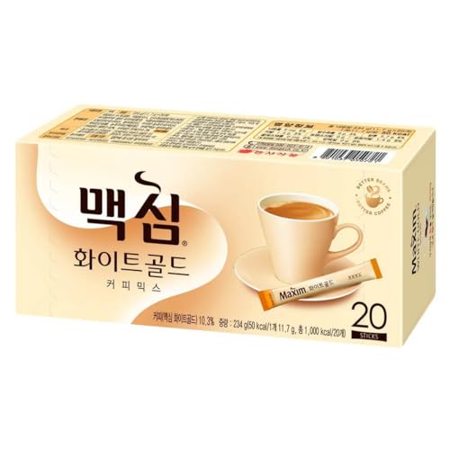 Dongsuh Maxim Mokka-Weißgold-Kaffeemischung, 12 g, 20 Stück von Dongsuh