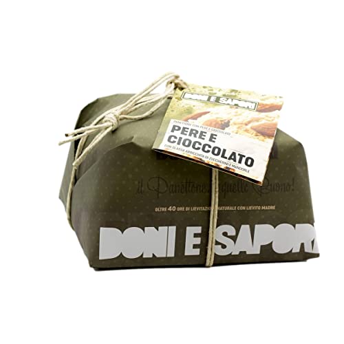 Doni e Sapori - Handwerklicher Panettone mit Birnen und Schokolade - 1 Kg von Doni e Sapori