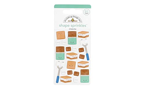 Doodlebug Sprinkles Adhesive Enamel Shapes-S'more Fun von Doodlebug