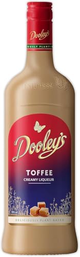 DOOLEY'S TOFFEE Creamy Likör (0,7l) – Cremig wie ein Sahnelikör, veganer Karamell Likör auf Vodka-Basis mit Toffee-Caramell-Geschmack – Ideal für Cocktails oder Pur – 15 % Vol. von Dooley's