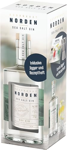 Doornkaat I Norden Sea Salt Gin Geschenkverpackung I Gratis Rezeptheft und Jigger I 3 Botanicals I Wacholder, Hagebutte und Sanddorn I Feine Note von Nordsee-Meersalz I 0,7l I 40% vol. von Doornkaat