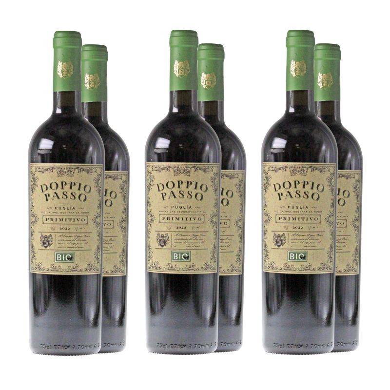 6x Doppio Passo Primitivo BIO 0,75 L 13% vol  von Doppio Passo