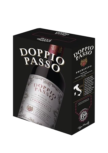 Doppio Passo Primitivo Apulien, Italienischer Rotwein in der 3 Liter Bag in Box (1 x 3l) von Doppio Passo