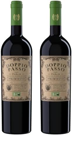 Doppio Passo Primitivo BIO, Rotwein Italien (1 x 0,75l) (Packung mit 2) von Doppio Passo